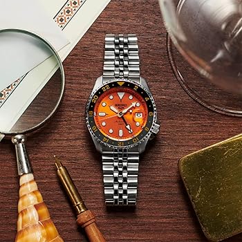 セイコー5 GMT 自動巻き時計 オレンジ SSK005 Sports Style セイコー5 スポーツ ファイブスポーツ 限定モデル